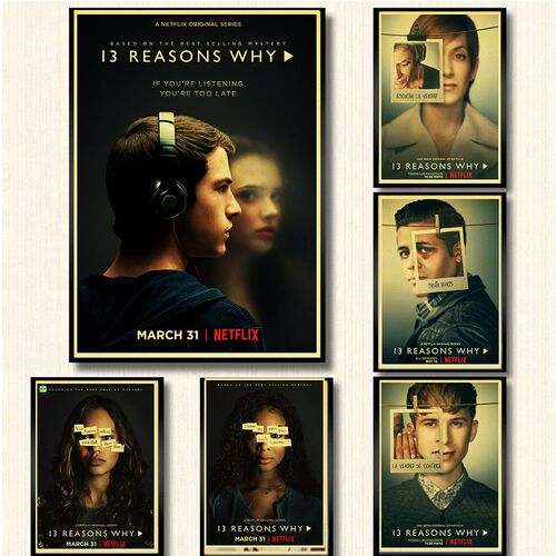 TV Series 13 Reasons Why poster home decor kraft paper prin