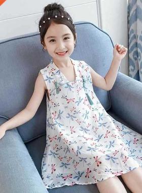 2022 New Girls Hanfu Summer Dress Chinese Style Cheongsam We