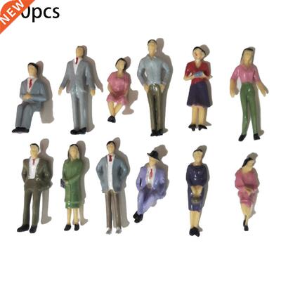 50Pcs Scale Plastic Models 1:32 People Sitting Standing Figu