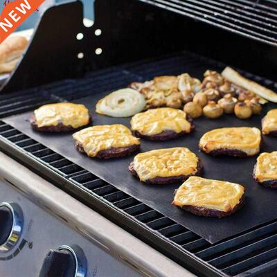 Reusable BBQ Grill Mat Pad Sheet Hot Plate Portable Easy Cl