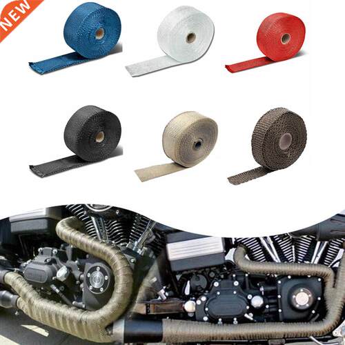 New High Quality 2.5cm*5M Exhaust Heat Wrap Roll For Motorc
