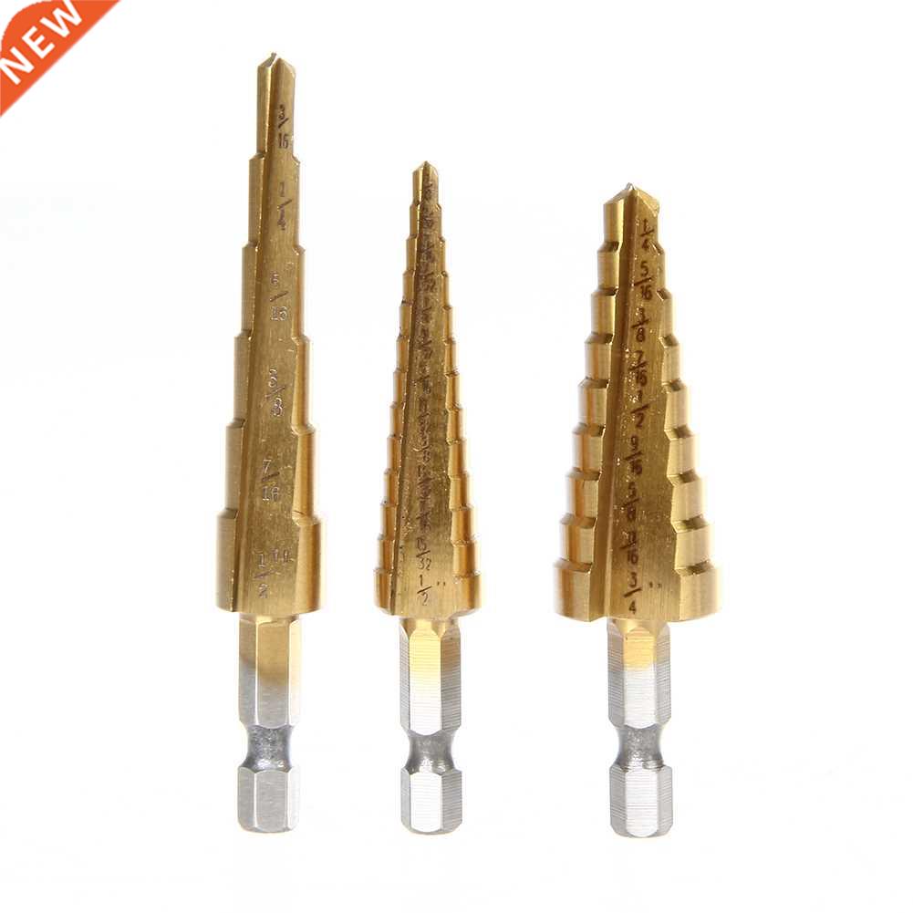 pc Hss Step Cone Taper Drill Hole Cutter Metric /161/2,1/4