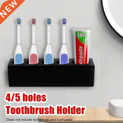 Wall Mounted Acrylic Toothbrush Holder Set Toilet Shelf Hous