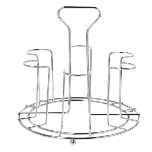 Stylish Mug Tree Iron Holder Coffee Cups Drain Organizer 6 R