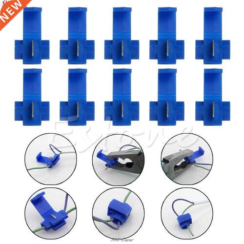Connecteurs de cˆbles &ecute;lectriques bleus 10x | &Ec
