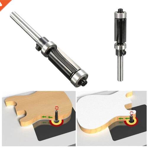 Flush Trim Router Bit Top & Bottom Bearing 1 H X 1/4'