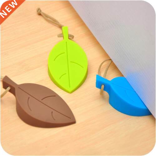 eTya 1PCS Cute Cartoon Silicone Leaf Style door stopper Hold