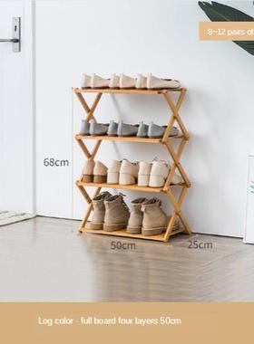 *Foldable Shoe Rack 2/3/4/5/6 Layers Bamboo Shoe Cabinets Sh