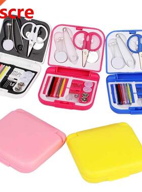 1 Set Portable Household Sewing Kit Box DIY Embroidery Handw