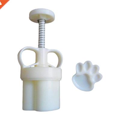 Plastic Mooncake Mold 50g Cat Paw Stamp Cookie Cutter Mould