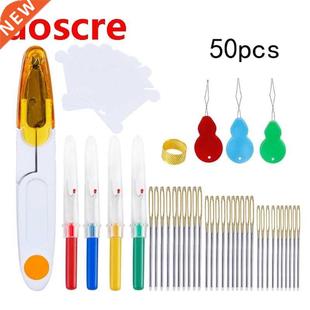 Embroidery Stitching Needles Tool Set Needle Threader Croche