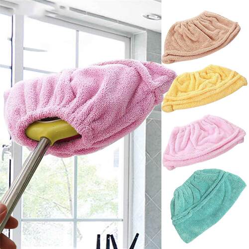 Multi Function Coral Velvet Broom Cover Cloth Floor Mop With