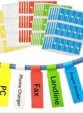 750Pcs Cable label Sticker A4 Paper Wire Ethernet Network El