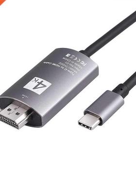 4K Type C To HDMI-compatible Cable USB C 2M Type C Cable HDT