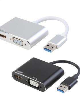 USB 3.0 to HDMI-compatibl VGA Adapter 4K HD 1080P Multi-Disp