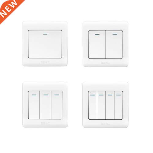 Classic 86 Type Wall Light Switch, 1 2  4 Gang 1 2  Way 1
