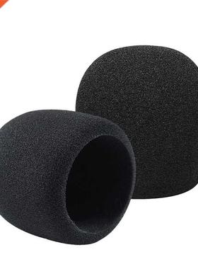 2 Pack Thick Handheld Stage Microphones Windscreen Foam Comp