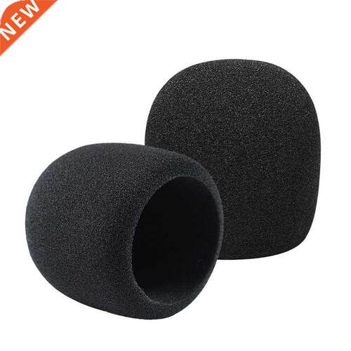 2 Pack Thick Handheld Stage Microphones Windscreen Foam Comp