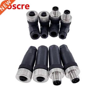 waterproof connector malefemale plug threa M12 screw sensor