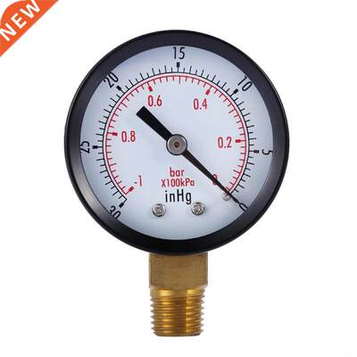 2 inch Dry Utility Vacuum Pressure Gauge Blk.1/4