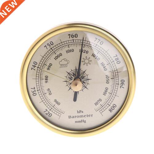 72mm Wall Hanging Barometer 1070hPa Gold Color Round Dial Ai