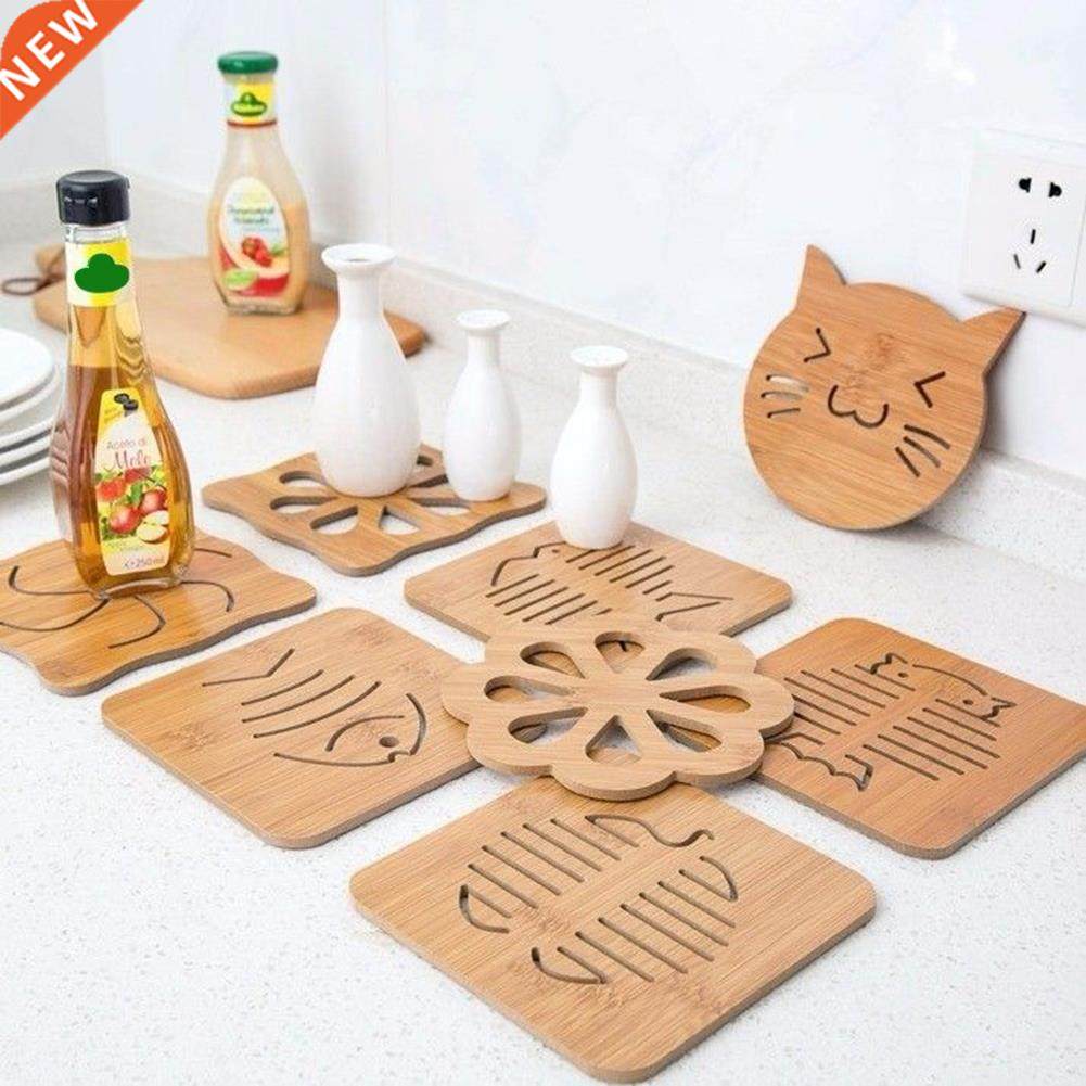Wooden Coasters Placemat Heat Resistant Kitchen Dining Table