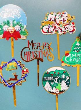 Cake Topper aking Christmas Tree Decor Cake Topper Merry Ch