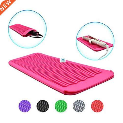 Silicone Heat Resistant Travel Mat Pouch for Curling Iron