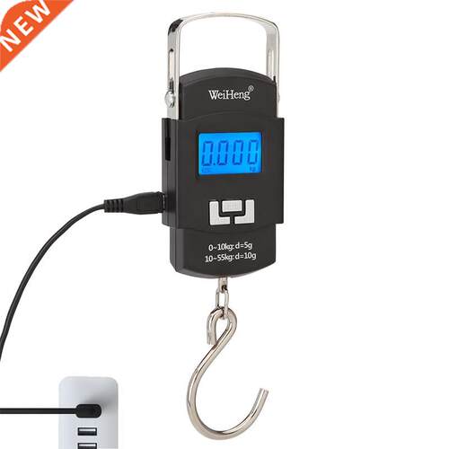 55KG 10g SB Charging Electronic Digital Scale Hanging Hook F