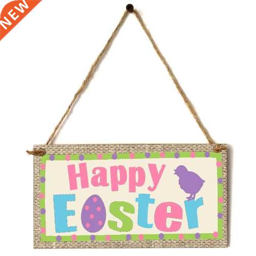 Handcraft Bunny Rabbit Egg Hanging Ornaments Wooden Pendants