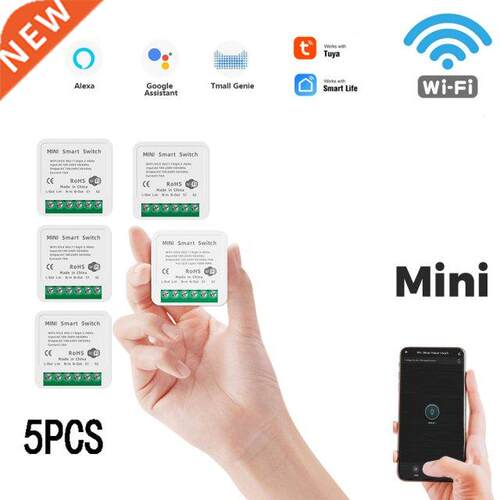 1/5PCSTuya WiFi DIY Switch 10A 2Way Control Smart Home Autom