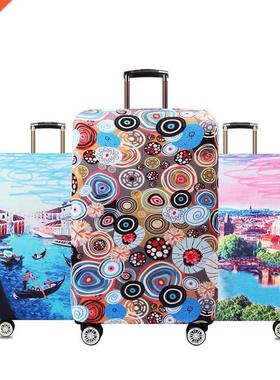 Thicker Stch Fabric Illustrations Suitcase Cover Protector D