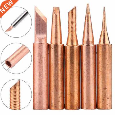 5 Pcs 900M-T Copper Soldering Tip Lead-Free Solder Welding T