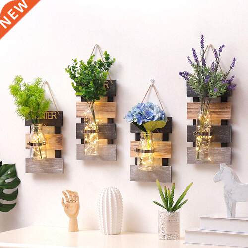 Nordic Creative Wall Hanging Glass Hydroponic Plants Vase wi