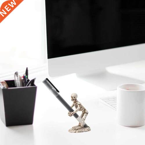 Unique Realistic Skeleton Pen Stand Handmade Skeleton Resin
