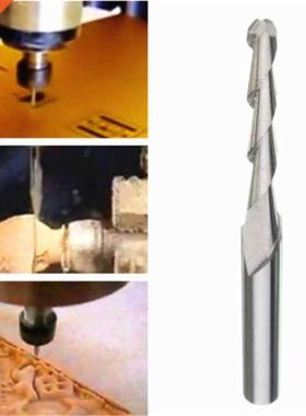 3.175 MM carbure solide 2mm Dia spirale 2 cannelures boule n