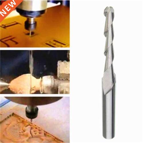 3.175 MM carbure solide 2mm Dia spirale 2 cannelures boule n