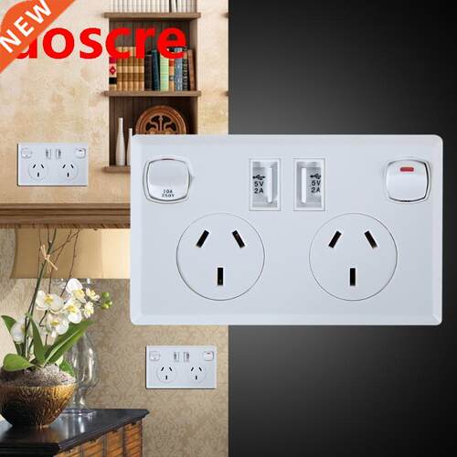 Wall Power Socket Double USB Australian AU Plug Home Power P