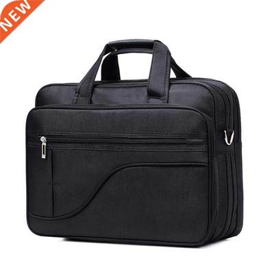 Oxford briefcase laptop bag cross section men handbag canvas