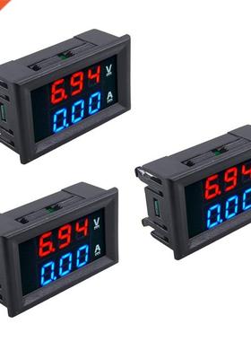 3pcs LED Digital DC 0-100V 10A Voltage Amp Volt Meter Panel