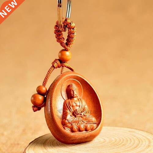 Wood Carved Chinese Bhaisajyaguru Medicine Buddha Statue Pen