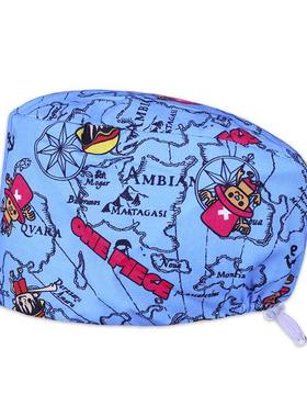 Scrub Caps Cartoon Sea Route New Design Nurse Veterinary Un