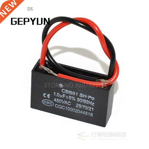 1pcs 450V CBB Motor Run Capacitor CBB61 2UF starting capacit