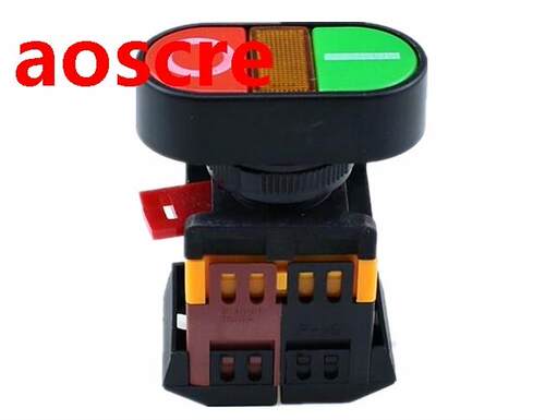 22mm/25mm 220V AC ON/OFF START STOP 1 NO NC 2 uttons AP-2