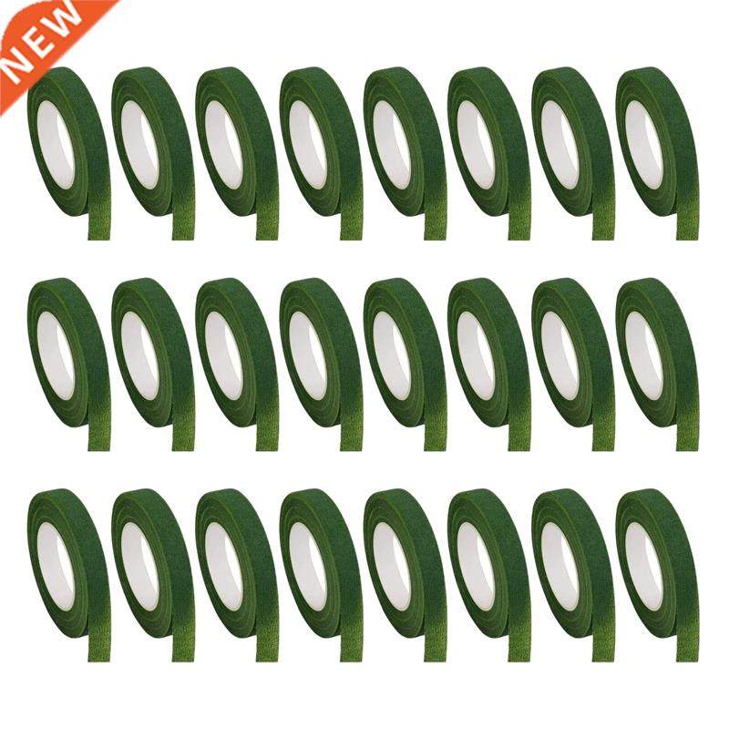24 Rolls Floral Tape Florist Paper Stem Wrap Tape for Bouque