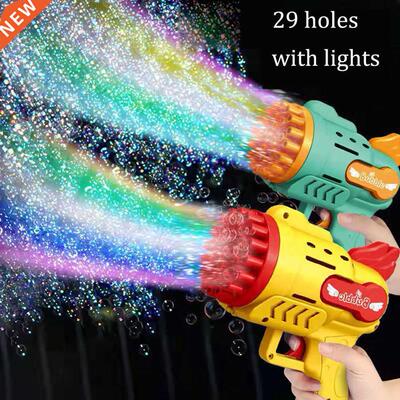 Bubble Gun Electric Automatic Soap Rocket Bubbles Machine Ki