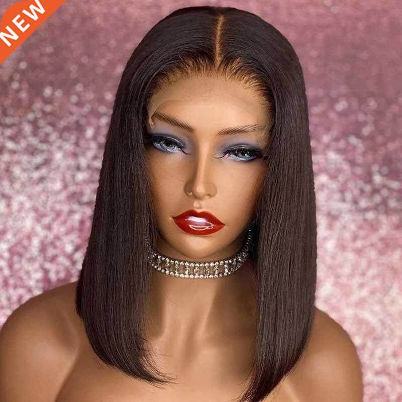 Short Bob Wig Lace Front Human Hair Wigs For Black Women Bra