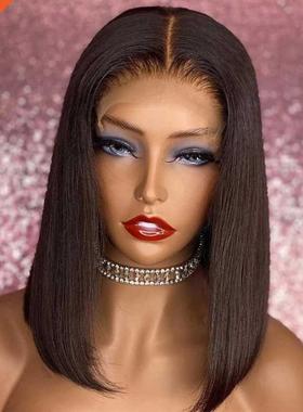 Short Bob Wig Lace Front Human Hair Wigs For Black Women Bra