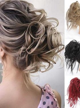 WEILAI Hair Bun Scrunchie Brown Blonde Hair Donut Chignon El