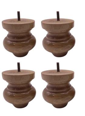 Set of 4 Wood Furniture Feet Sofa Legs Couch Chair Bed Ottom